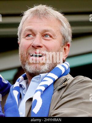 DATEI-PICS AUFGENOMMEN MAI 2015. London, England. 15.. März 2022. File Photo von Chelsea FC Besitzer Roman Abramovich, der von der britischen Regierung sanktioniert wurde. Roman im Chelsea / Crystal Palace im Mai 2015. Bild von: Jason Mitchell/Alamy Live News Stockfoto