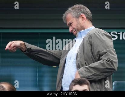 DATEI-PICS AUFGENOMMEN MAI 2015. London, England. 15.. März 2022. File Photo von Chelsea FC Besitzer Roman Abramovich, der von der britischen Regierung sanktioniert wurde. Roman im Chelsea / Crystal Palace im Mai 2015. Bild von: Jason Mitchell/Alamy Live News Stockfoto