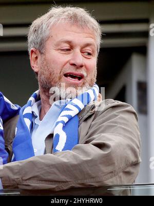 DATEI-PICS AUFGENOMMEN MAI 2015. London, England. 15.. März 2022. File Photo von Chelsea FC Besitzer Roman Abramovich, der von der britischen Regierung sanktioniert wurde. Roman im Chelsea / Crystal Palace im Mai 2015. Bild von: Jason Mitchell/Alamy Live News Stockfoto