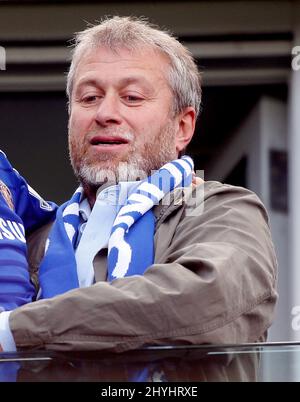 DATEI-PICS AUFGENOMMEN MAI 2015. London, England. 15.. März 2022. File Photo von Chelsea FC Besitzer Roman Abramovich, der von der britischen Regierung sanktioniert wurde. Roman im Chelsea / Crystal Palace im Mai 2015. Bild von: Jason Mitchell/Alamy Live News Stockfoto