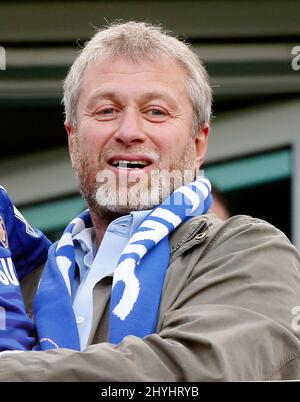 DATEI-PICS AUFGENOMMEN MAI 2015. London, England. 15.. März 2022. File Photo von Chelsea FC Besitzer Roman Abramovich, der von der britischen Regierung sanktioniert wurde. Roman im Chelsea / Crystal Palace im Mai 2015. Bild von: Jason Mitchell/Alamy Live News Stockfoto
