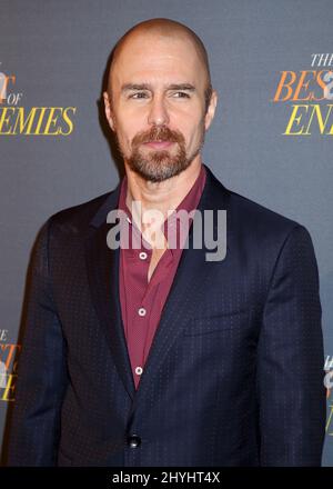 Sam Rockwell nimmt am 17. März 2019 in New York an einem NY Photo Call zum Thema „The Best of Enemies“ Teil, der im Whitby Hotel stattfand. Stockfoto