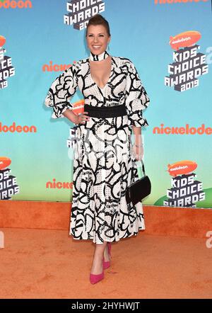 Jodie Sweetin kommt am 23. März 2019 in Los Angeles, CA, zu den Nickelodeon's Kids' Choice Awards 2019 im Galen Center. Stockfoto