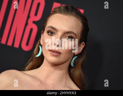 Jodie Comer bei der Premiere von BBC America und AMCs „Killing Eve“ in der zweiten Staffel im ArcLight Cinemas Hollywood Stockfoto