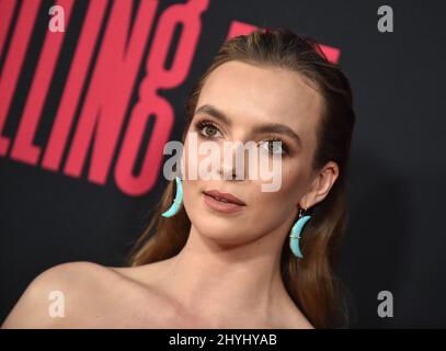 Jodie Comer bei der Premiere von BBC America und AMCs „Killing Eve“ in der zweiten Staffel im ArcLight Cinemas Hollywood Stockfoto