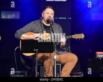 Josh Osborne tritt auf der ACM Party for a Cause 7. - ACM Stories, Songs & Stars im Marquee Ballroom im MGM Grand Hotel & Casino am 05. April 2019 in Las Vegas, NV, auf. Stockfoto