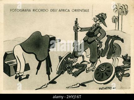 Afrika – Guerra d'Etiopia (1935-1936) Stockfoto