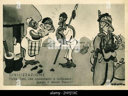 Afrika – Guerra d'Etiopia (1935-1936) Stockfoto