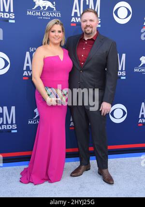 Josh Osborne bei den Academy of Country Music Awards 54., die am 7. April 2019 in Las Vegas, NV, in der MGM Grand Garden Arena im MGM Grand Hotel & Casino verliehen wurden. Stockfoto