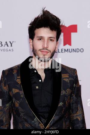 Sebastian Yatra nimmt an den Billboard Latin Music Awards 2019 im Mandalay Bay Resort & Casino in Las Vegas Teil Stockfoto