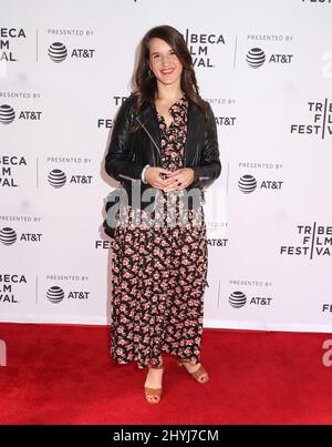 Nichole Sobecki, der an der Premiere des Tribeca Film Festivals „The Hot Zone“ 2019 im SVA Theatre am 30. April 2019 in New York City teilnahm, Stockfoto