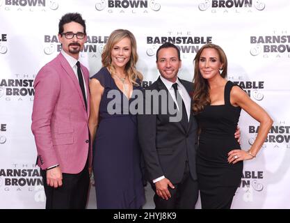 Kevin Richardson, Kristin Willits, Howie Dorough und Leigh Boniello bei der Barnstable Brown Kentucky Derby Eve Gala 31. im Haus von Patricia Barnstable Brown in Louisville Stockfoto