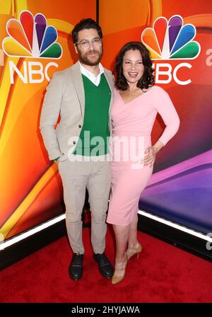 Adam Pally und Fran Drescher nahmen an der NBC 2019 im Vorfeld Teil, die am 13. Mai 2019 im Four Seasons Hotel in New York stattfand. Stockfoto