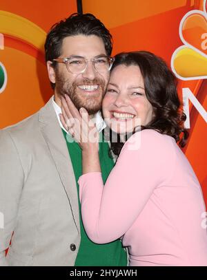 Adam Pally und Fran Drescher nahmen an der NBC 2019 im Vorfeld Teil, die am 13. Mai 2019 im Four Seasons Hotel in New York stattfand. Stockfoto