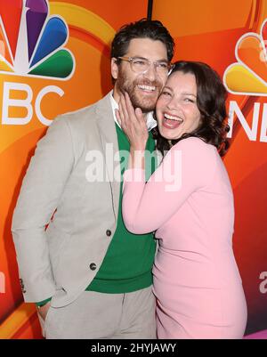 Adam Pally und Fran Drescher nahmen an der NBC 2019 im Vorfeld Teil, die am 13. Mai 2019 im Four Seasons Hotel in New York stattfand. Stockfoto