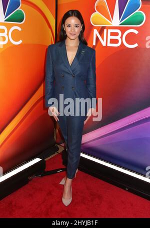 Melissa Fumero nahm an der NBC 2019 im Vorfeld Teil, die am 13. Mai 2019 im Four Seasons Hotel in New York stattfand. Stockfoto