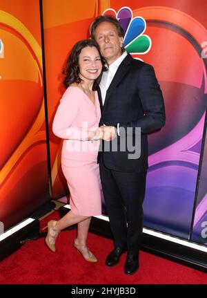 Fran Drescher und Steven Weber nahmen an der NBC 2019 im Vorfeld Teil, die am 13. Mai 2019 im Four Seasons Hotel in New York stattfand. Stockfoto