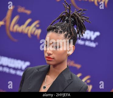 Willow Smith bei der „Aladdin“-Weltpremiere im El Capitan Theatre am 21. Mai 2019 in Hollywood, CA. Stockfoto
