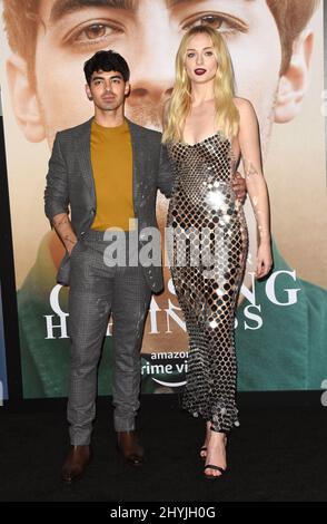 Joe Jonas und Sophie Turner bei der Amazon Prime-Uraufführung der Jonas Brothers „Chasing Happiness“ im Regency Bruin Theater Stockfoto