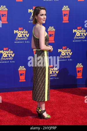 Kiernan Shipka bei der Ankunft bei den MTV Movie & TV Awards 2019 bei Barker Hanger am 15. Juni 2019 in Santa Monica Stockfoto