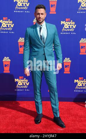 Zachary Levi bei der Ankunft bei den MTV Movie & TV Awards 2019 im Barker Hanger am 15. Juni 2019 in Santa Monica Stockfoto