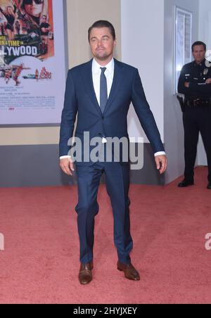 Leonardo DiCaprio bei der Premiere von „Once Upon A Time in Hollywood“ in Los Angeles, die am 22. Juli 2019 im TCL Chinese Theatre in Hollywood, CA, stattfand. Stockfoto