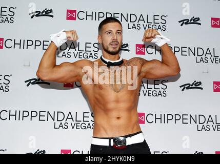 Chippendales mit Vinny Guadagnino im Rio All-Suite Hotel & Casino am 26. Juli 2019 in Las Vegas, NV. Stockfoto