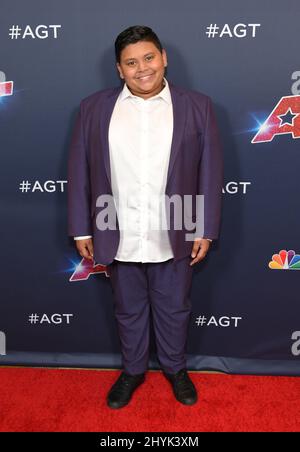 Luke Islam auf dem roten Teppich bei der „America's Got Talent“-Fotozelle der Saison 14 im Dolby Theater Stockfoto