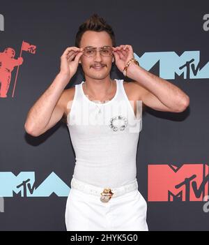 Brandon Thomas Lee bei den MTV Video Music Awards 2019, die am 26. August 2019 im Prudential Center in Newark, NJ, verliehen wurden Stockfoto