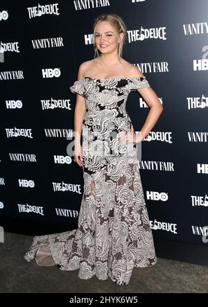 Emily Meade nimmt an der Special Screening-Veranstaltung „The Deuce“ der Saison 3 Teil, die am 5. September 2019 im Metrograph in New York City, NY, stattfand Stockfoto