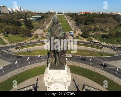 Marques de Pombal, Lisbo Stockfoto