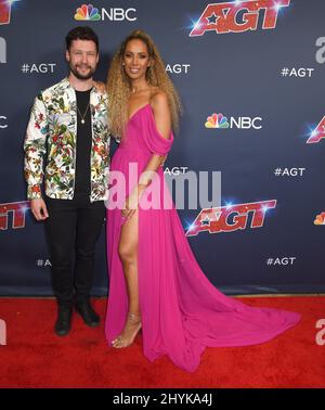 Calum Scott und Leona Lewis beim Live Show Finale der Got Talent Season 14, das am 18. September 2019 im Dolby Theater in Hollywood, Los Angeles, stattfand. Stockfoto