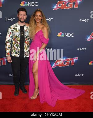 Calum Scott und Leona Lewis beim Live Show Finale der Got Talent Season 14, das am 18. September 2019 im Dolby Theater in Hollywood, Los Angeles, stattfand. Stockfoto