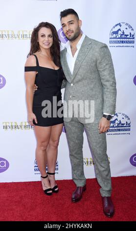 Britney Spears und Sam Asghari bei den „Daytime Beauty Awards 2019“ im Taglyan Complex Stockfoto