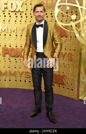 Nikolaj Coster-Waldau nimmt an den Primetime Emmy Awards 71. im Microsoft Theater in Los Angeles, Kalifornien, Teil Stockfoto