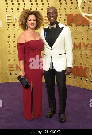 Don Cheadle und Bridgid Coulter nahmen an den Primetime Emmy Awards 71. im Microsoft Theater in Los Angeles, Kalifornien, Teil Stockfoto