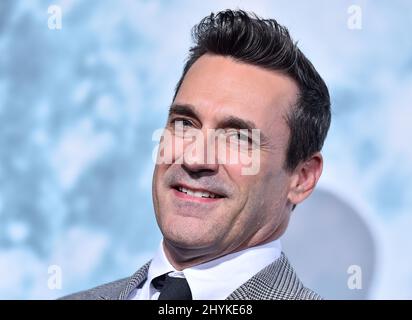 Jon Hamm, der am 25. September 2019 in Los Angeles, CA, im Los Angeles Premeire im Zanuck Theatre ankommt. Stockfoto