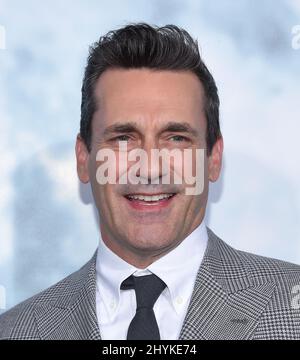 Jon Hamm, der am 25. September 2019 in Los Angeles, CA, im Los Angeles Premeire im Zanuck Theatre ankommt. Stockfoto