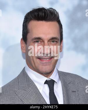 Jon Hamm, der am 25. September 2019 in Los Angeles, CA, im Los Angeles Premeire im Zanuck Theatre ankommt. Stockfoto