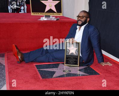 Tyler Perry bei seiner Hollywood Walk of Fame-Starzeremonie am 1. Oktober 2019 in Hollywood, Los Angeles. Stockfoto