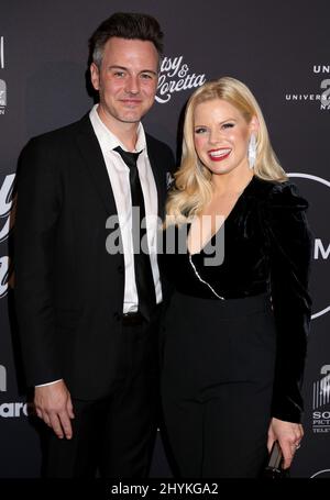 Brian Gallagher und Megan Hilty bei der New Yorker Premiere von „Patsy & Loretta“ in der Carnegie Hall am 7. Oktober 2019 in New York City, USA. Stockfoto