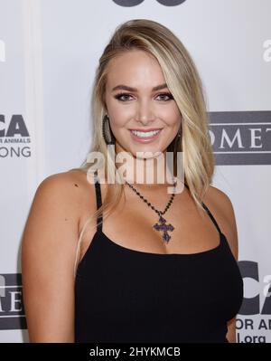 Raine Michaels bei der Jubiläumsgala „Last Chance for Animals 35.“, die am 19. Oktober 2019 im Beverly Hilton Hotel in Beverly Hills, CA, stattfand. Stockfoto