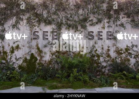 Atmosphäre bei der Apple TV+s „See“-Weltpremiere, die am 21. Oktober 2019 im Regency Village Theatre in Westwood, CA, stattfand. Stockfoto