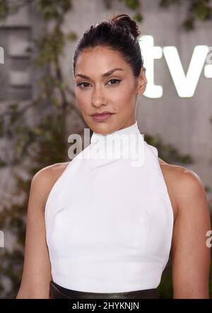 Janina Gavankar bei der „See“-Weltpremiere von Apple TV+, die am 21. Oktober 2019 im Regency Village Theatre in Westwood, CA, stattfand. Stockfoto