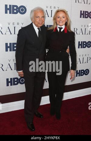 Ralph Lauren und Ricky Anne Loew-Beer bei der Ralph-Weltpremiere in New York Stockfoto