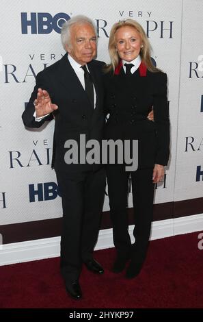 Ralph Lauren und Ricky Anne Loew-Beer bei der Ralph-Weltpremiere in New York Stockfoto