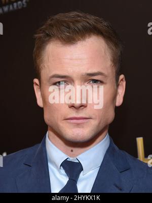 Taron Egerton bei den jährlichen „Hollywood Film Awards“ 23., die am 3. November 2019 im Beverly Hilton Hotel in Beverly Hills, CA, abgehalten wurden. Stockfoto