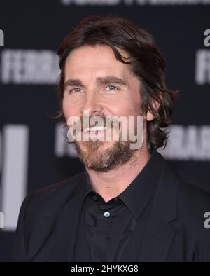 Christian Bale bei der Vorführung von Ford gegen Ferrari in Los Angeles im TCL Chinese Theatre am 04. November 2019 in Hollywood, CA. Stockfoto