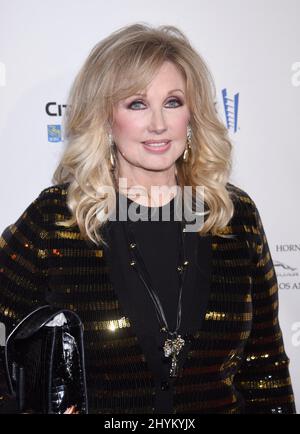 Morgan Fairchild nimmt am Empfang der Elizabeth Taylor AIDS Foundation im Mark Zunino Atelier in Beverly Hills, Kalifornien, Teil Stockfoto