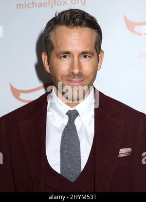 Ryan Reynolds nimmt an der Michael J. Fox Foundation Gala 2019 "A Funny Thing Happened on the Way to Cure Parkinson's" Teil, die am 16. November 2019 im Hilton New York City, NY, stattfand Stockfoto